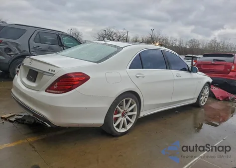 2017 Mercedes-Benz S 63 Amg z USA, uszkodzony, nr VIN WDDUG7JB5HA334848